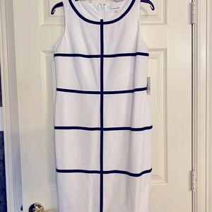Calvin Klein black & white dress size 4 NWT